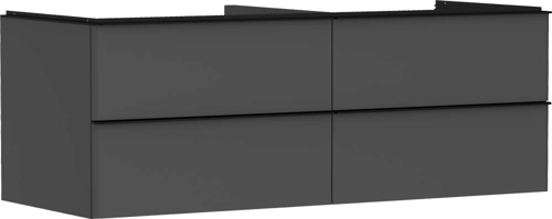 Slika od Xelu Q Vanity unit Diamond Matt Grey 1360/550 with 4 drawers for console