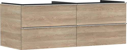 Slika od Xelu Q Vanity unit Natural Oak 1360/550 with 4 drawers for console