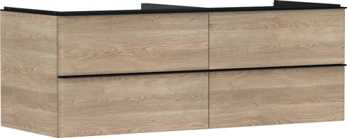 Slika od Xelu Q Vanity unit Natural Oak 1360/550 with 4 drawers for console