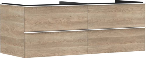 Slika od Xelu Q Vanity unit Natural Oak 1360/550 with 4 drawers for console
