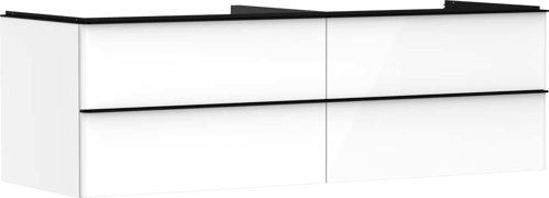 Slika od Xelu Q Vanity unit High Gloss White 1560/550 with 4 drawers for console