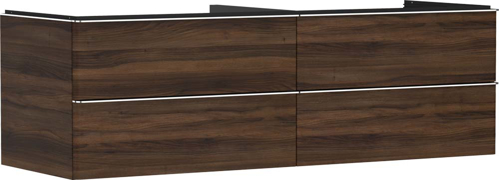 Slika od Xelu Q Vanity unit Dark Walnut 1560/550 with 4 drawers for console