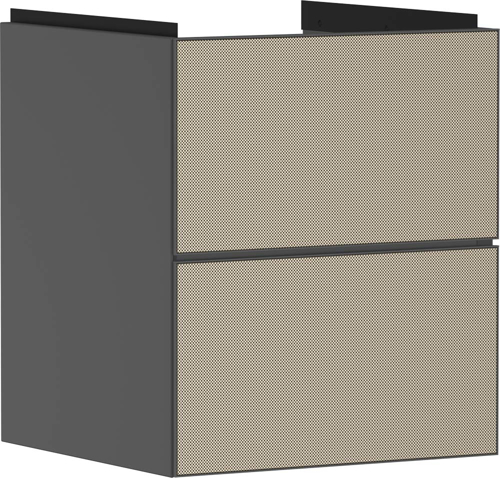 Slika od Xevolos E Vanity unit Slate Matt Grey 480/475 with 2 drawers for handrinse basin