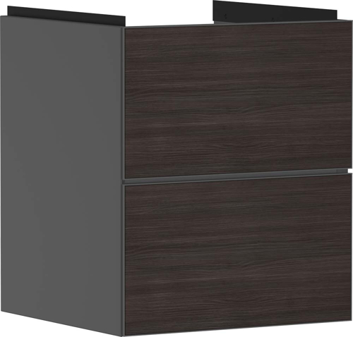 Slika od Xevolos E Vanity unit Slate Matt Grey 480/475 with 2 drawers for handrinse basin