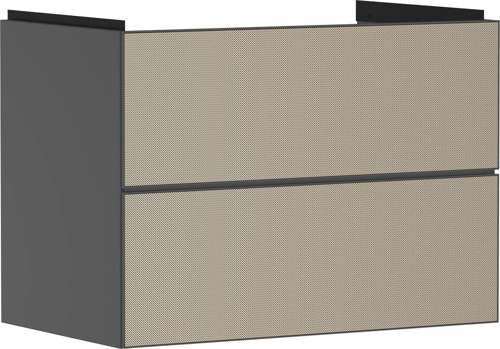 Slika od Xevolos E Vanity unit Slate Matt Grey 780/475 with 2 drawers for wash basin