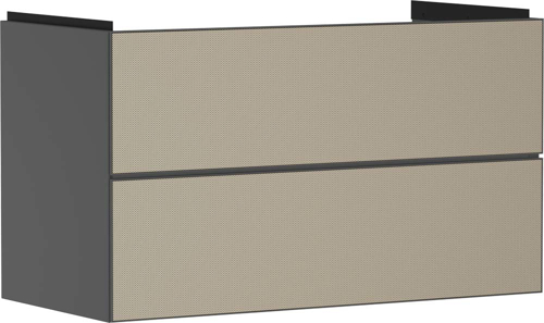 Slika od Xevolos E Vanity unit Slate Matt Grey 980/475 with 2 drawers for wash basin