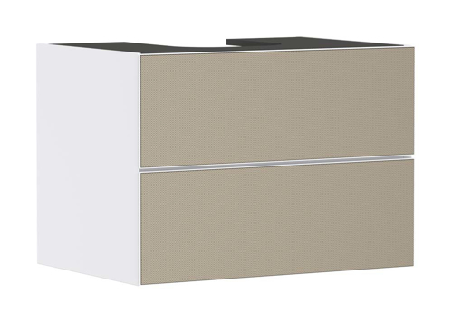 Slika od Xevolos E Vanity unit Matt White 780/550 with 2 drawers for console with cutout middle