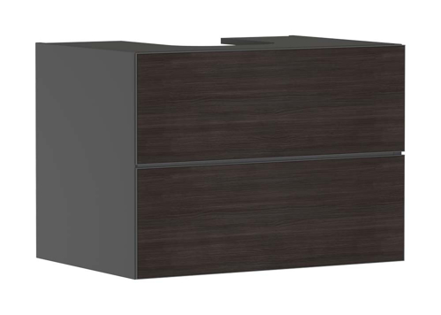 Slika od Xevolos E Vanity unit Slate Matt Grey 780/550 with 2 drawers for console with cutout middle