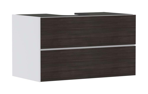 Slika od Xevolos E Vanity unit Matt White 980/550 with 2 drawers for console with cutout middle