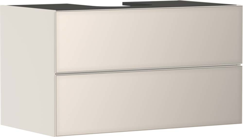 Slika od Xevolos E Vanity unit Sand Matt Beige 980/550 with 2 drawers for console with cutout middle