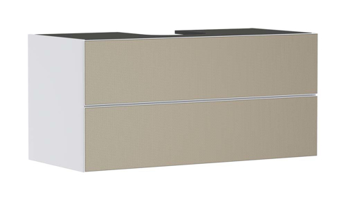 Slika od Xevolos E Vanity unit Matt White 1180/550 with 2 drawers for console with cutout middle