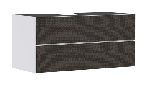 Slika od Xevolos E Vanity unit Matt White 1180/550 with 2 drawers for console with cutout middle