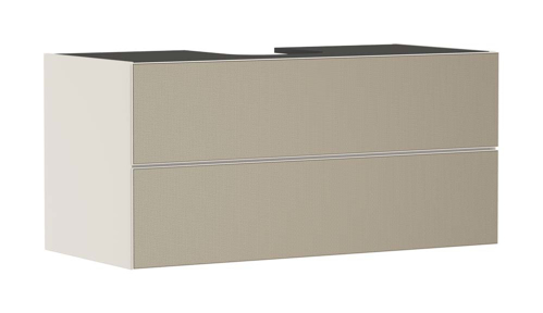 Slika od Xevolos E Vanity unit Sand Matt Beige 1180/550 with 2 drawers for console with cutout middle