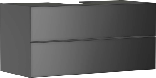 Slika od Xevolos E Vanity unit Slate Matt Grey 1180/550 with 2 drawers for console with cutout middle