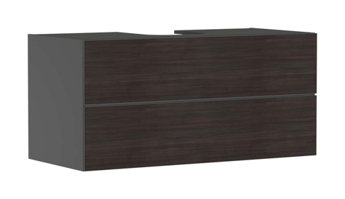 Slika od Xevolos E Vanity unit Slate Matt Grey 1180/550 with 2 drawers for console with cutout middle