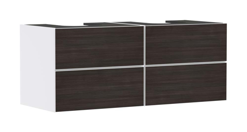Slika od Xevolos E Vanity unit Matt White 1370/550 with 4 drawers for console with 2 cutouts