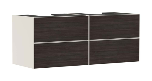 Slika od Xevolos E Vanity unit Sand Matt Beige 1370/550 with 4 drawers for console with 2 cutouts