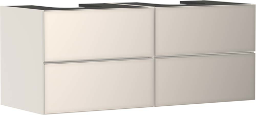 Slika od Xevolos E Vanity unit Sand Matt Beige 1370/550 with 4 drawers for console with 2 cutouts
