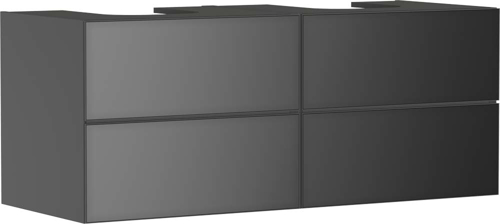 Slika od Xevolos E Vanity unit Slate Matt Grey 1370/550 with 4 drawers for console with 2 cutouts