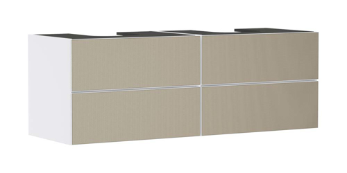 Slika od Xevolos E Vanity unit Matt White 1570/550 with 4 drawers for console with 2 cutouts