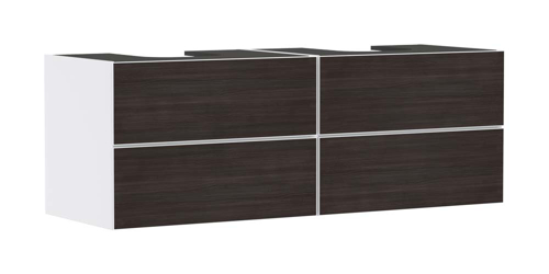 Slika od Xevolos E Vanity unit Matt White 1570/550 with 4 drawers for console with 2 cutouts
