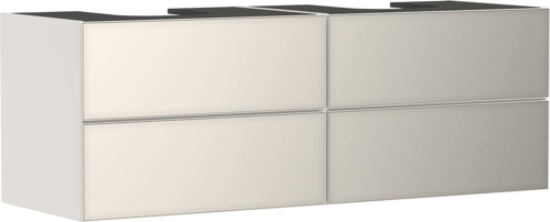Slika od Xevolos E Vanity unit Sand Matt Beige 1570/550 with 4 drawers for console with 2 cutouts