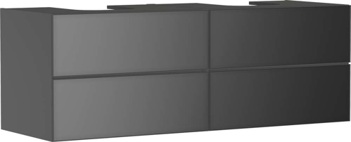 Slika od Xevolos E Vanity unit Slate Matt Grey 1570/550 with 4 drawers for console with 2 cutouts