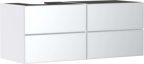 Slika od Xevolos E Vanity unit Matt White 1370/550 with 4 drawers for console with cutout left