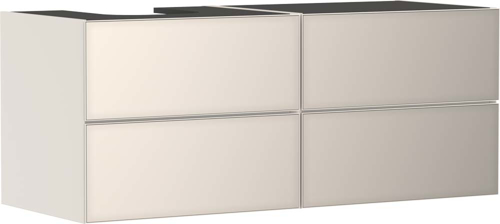 Slika od Xevolos E Vanity unit Sand Matt Beige 1370/550 with 4 drawers for console with cutout left