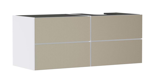 Slika od Xevolos E Vanity unit Matt White 1370/550 with 4 drawers for console with cutout right