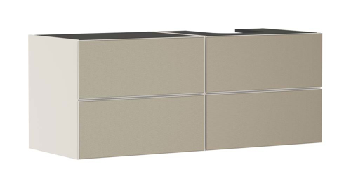 Slika od Xevolos E Vanity unit Sand Matt Beige 1370/550 with 4 drawers for console with cutout right