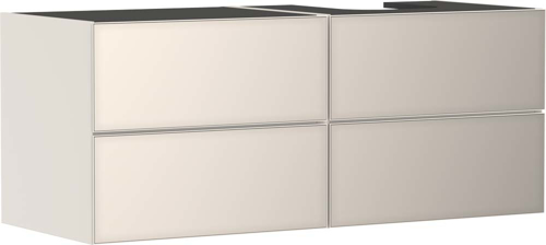 Slika od Xevolos E Vanity unit Sand Matt Beige 1370/550 with 4 drawers for console with cutout right