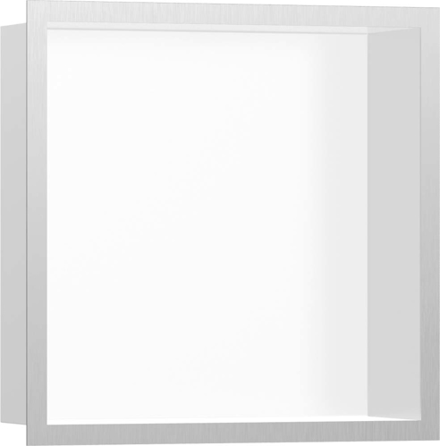 Slika od XtraStoris Individual Wall niche Matt White with design frame 300/300/100