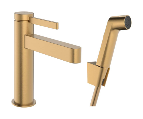 Slika od Finoris Single lever basin mixer 110 with bidette hand shower and shower hose 160 cm