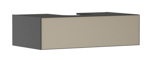 Slika od Xevolos E Vanity unit Slate Matt Grey 980/550 with 1 drawer for console with cutout middle