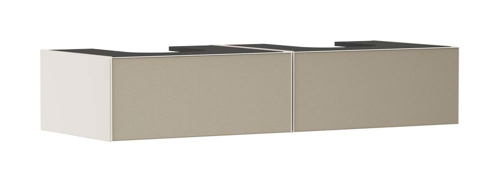 Slika od Xevolos E Vanity unit Sand Matt Beige 1370/550 with 2 drawers for console with 2 cutouts