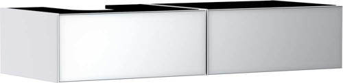 Slika od Xevolos E Vanity unit Matt White 1370/550 with 2 drawers for console with cutout left