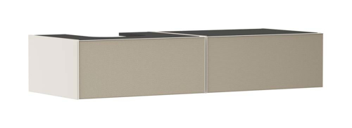 Slika od Xevolos E Vanity unit Sand Matt Beige 1370/550 with 2 drawers for console with cutout left