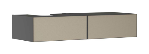 Slika od Xevolos E Vanity unit Slate Matt Grey 1370/550 with 2 drawers for console with cutout left