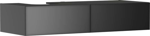 Slika od Xevolos E Vanity unit Slate Matt Grey 1370/550 with 2 drawers for console with cutout left