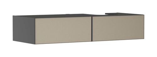 Slika od Xevolos E Vanity unit Slate Matt Grey 1370/550 with 2 drawers for console with cutout right