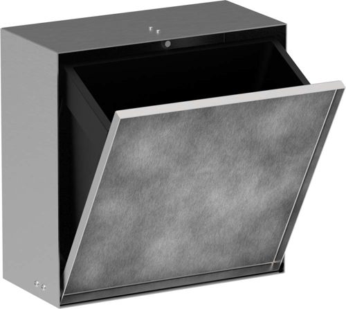 Slika od XtraStoris Rock Recessed trash bin with tileable door 300/300/140