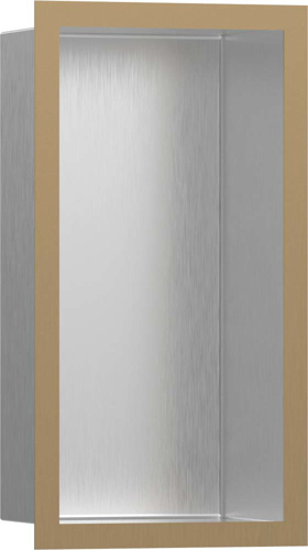 Slika od XtraStoris Individual Wall niche Brushed Stainless Steel with design frame 300/150/100