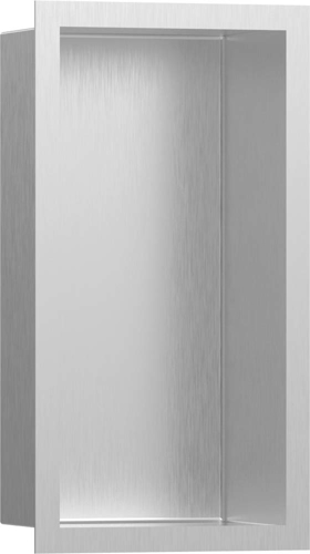 Slika od XtraStoris Individual Wall niche Brushed Stainless Steel with design frame 300/150/100