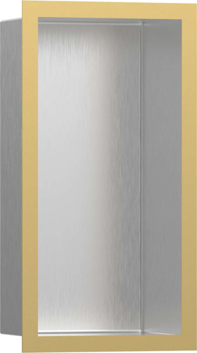 Slika od XtraStoris Individual Wall niche Brushed Stainless Steel with design frame 300/150/100