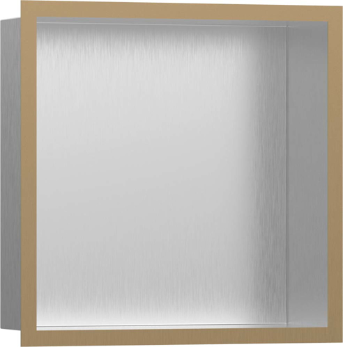 Slika od XtraStoris Individual Wall niche Brushed Stainless Steel with design frame 300/300/100