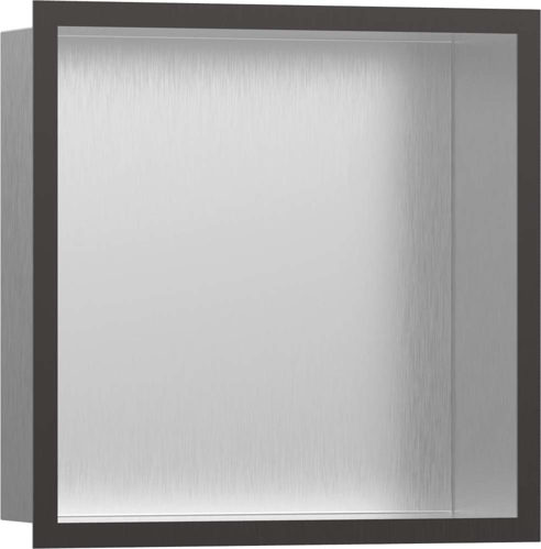 Slika od XtraStoris Individual Wall niche Brushed Stainless Steel with design frame 300/300/100