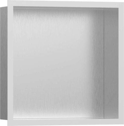 Slika od XtraStoris Individual Wall niche Brushed Stainless Steel with design frame 300/300/100