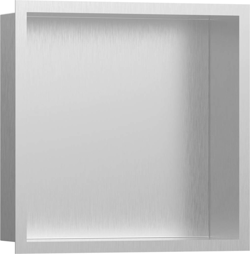 Slika od XtraStoris Individual Wall niche Brushed Stainless Steel with design frame 300/300/100