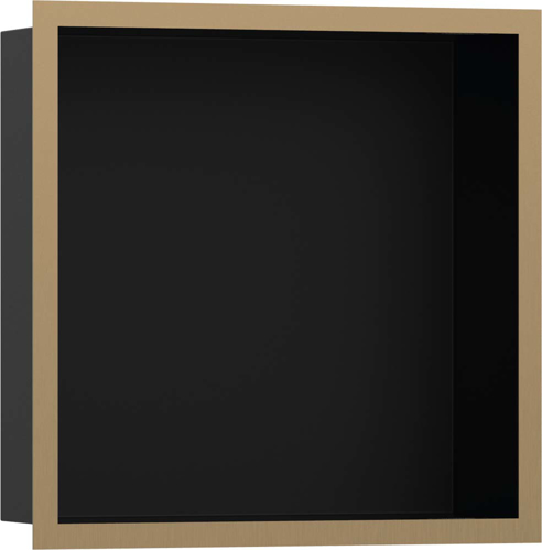 Slika od XtraStoris Individual Wall niche Matt Black with design frame 300/300/100